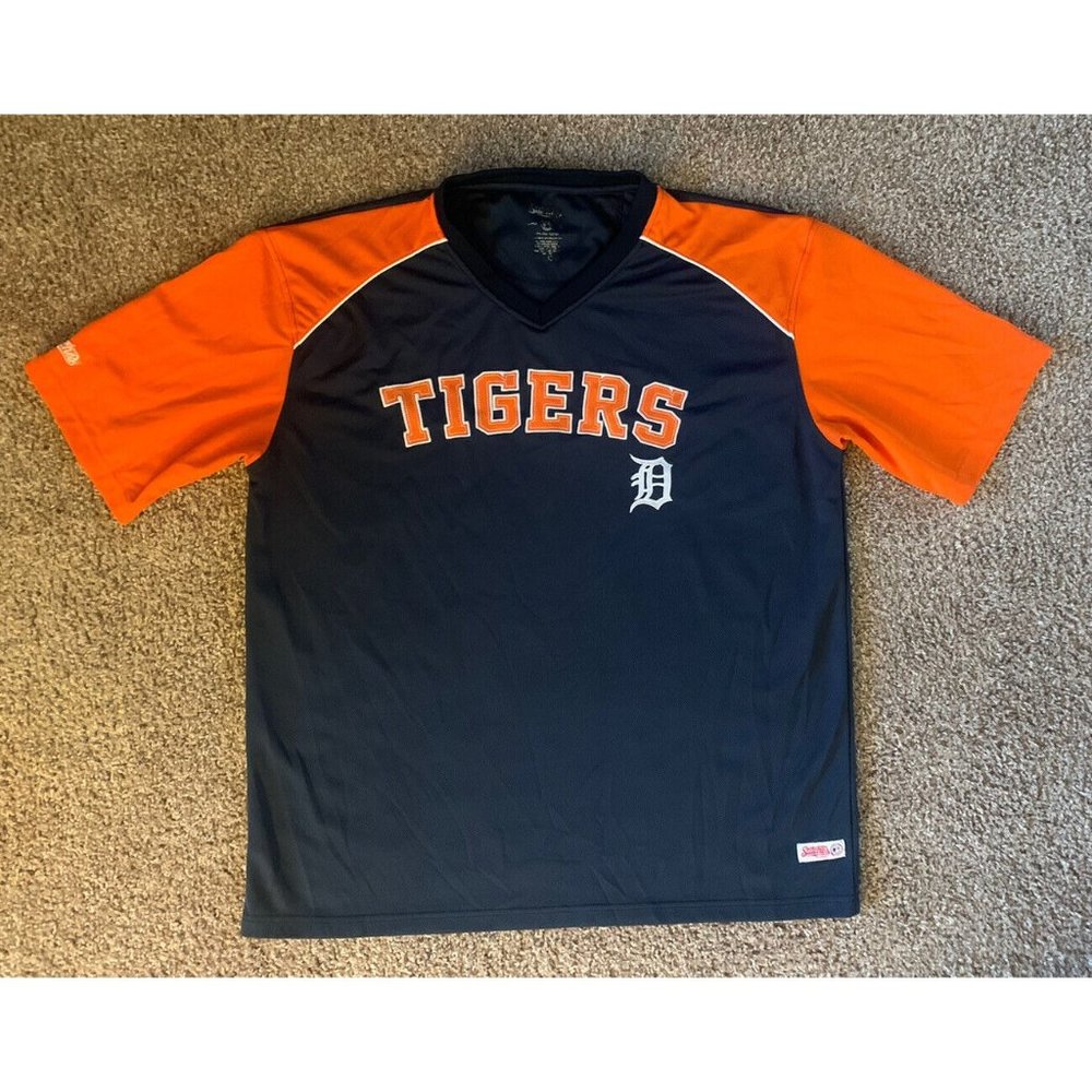 Stiches Brand MLB Detroit Tigers Jersey Style S/S Shirt Men’s Lg.